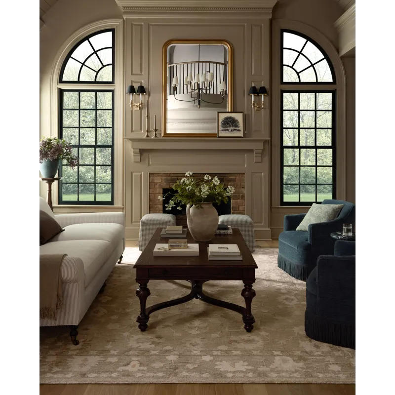 Chris Loves Julia x Loloi Dorothea Khaki / Dove 3\'-6\" x 5\'-6\" Rug