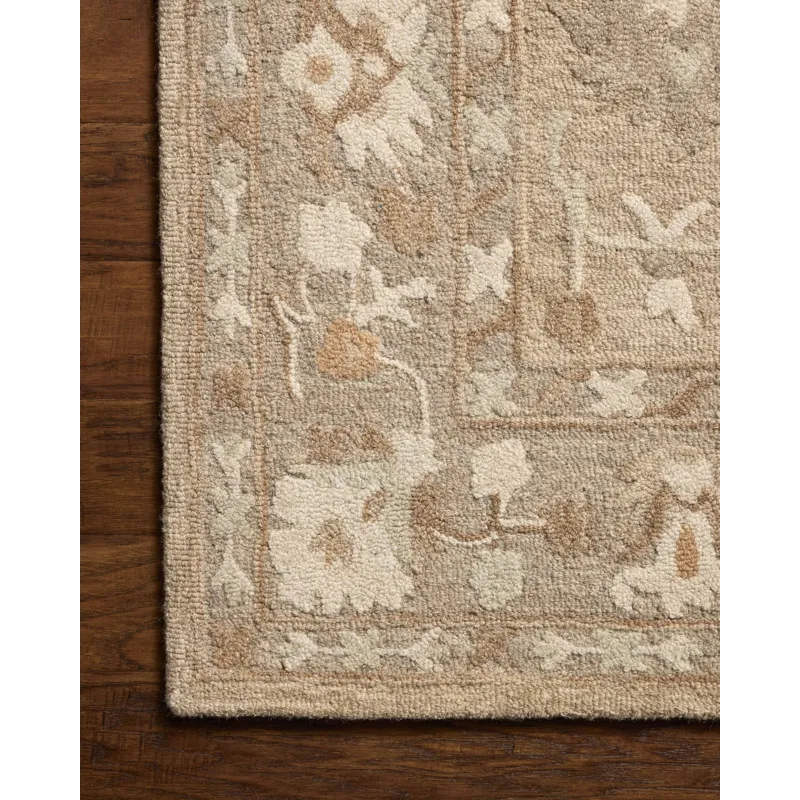 Chris Loves Julia x Loloi Dorothea Khaki / Dove 3\'-6\" x 5\'-6\" Rug