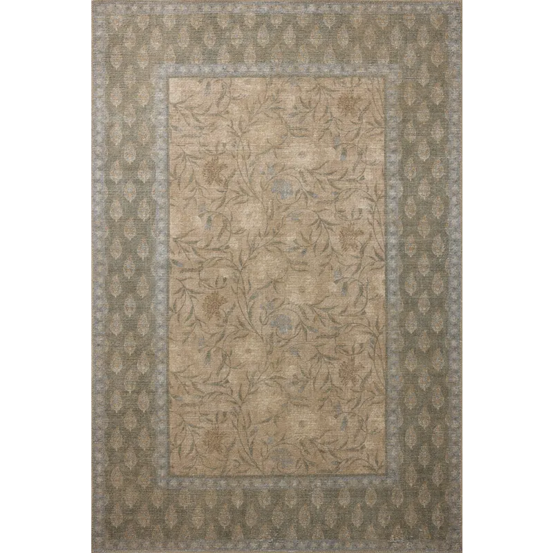 Rifle Paper Co. x Loloi Edinburgh Sand / Green Rug