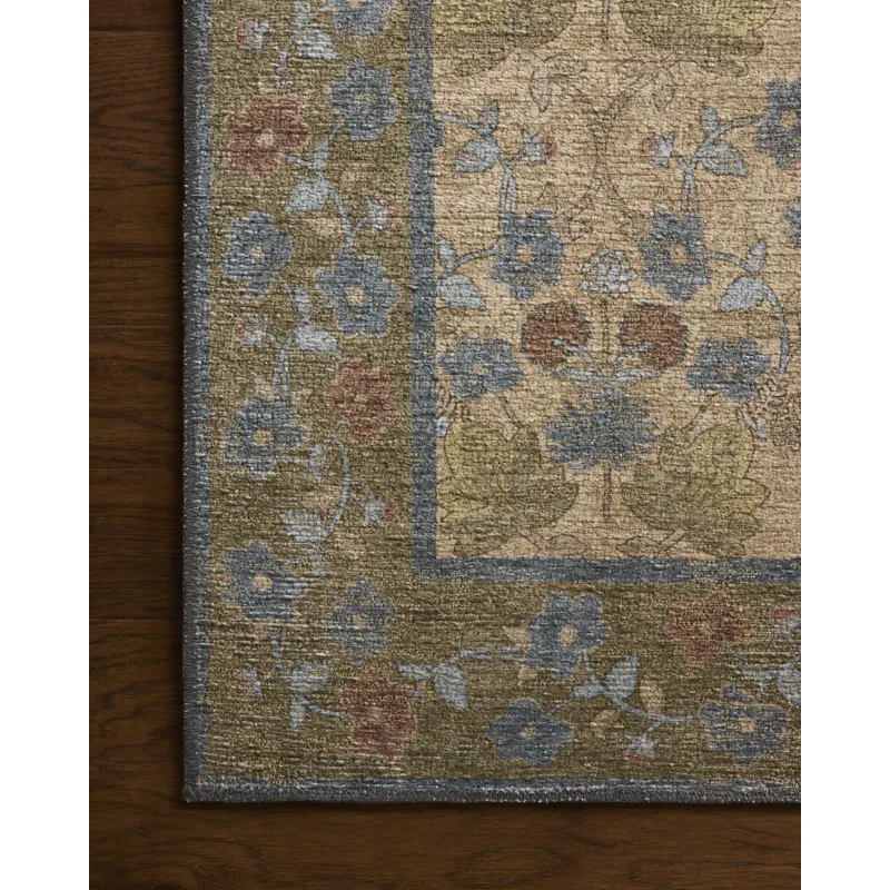 Rifle Paper Co. x Loloi Edinburgh Tan / Olive Rug
