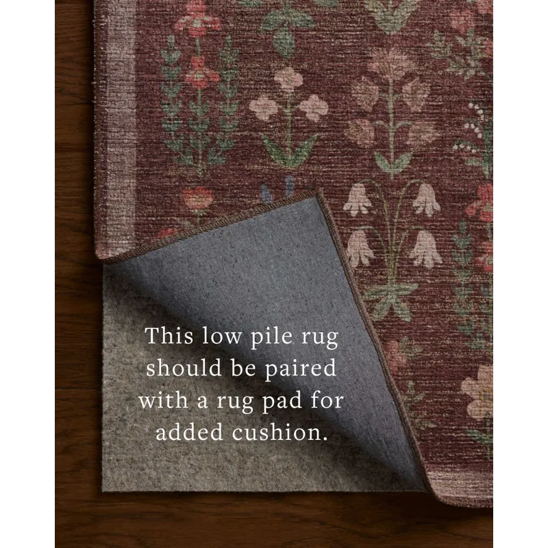 Rifle Paper Co. x Loloi Edinburgh Merlot / Multi Rug