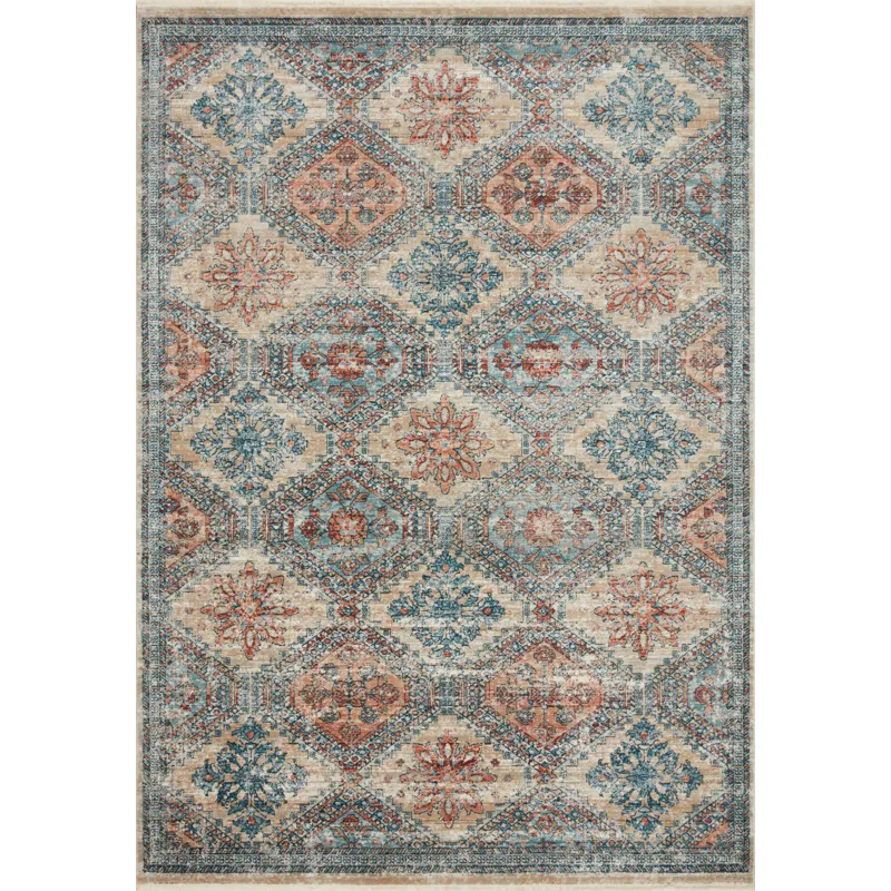 Elise Multi / Blue Rug (2' 8" X 13')