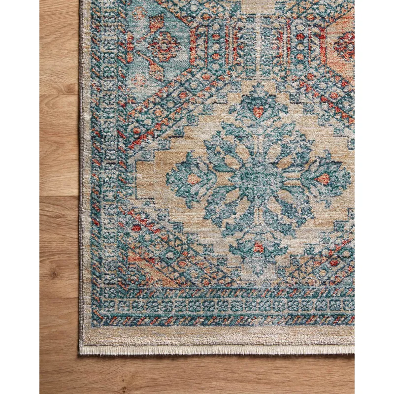 Elise Multi / Blue Rug (2' 8" X 13')