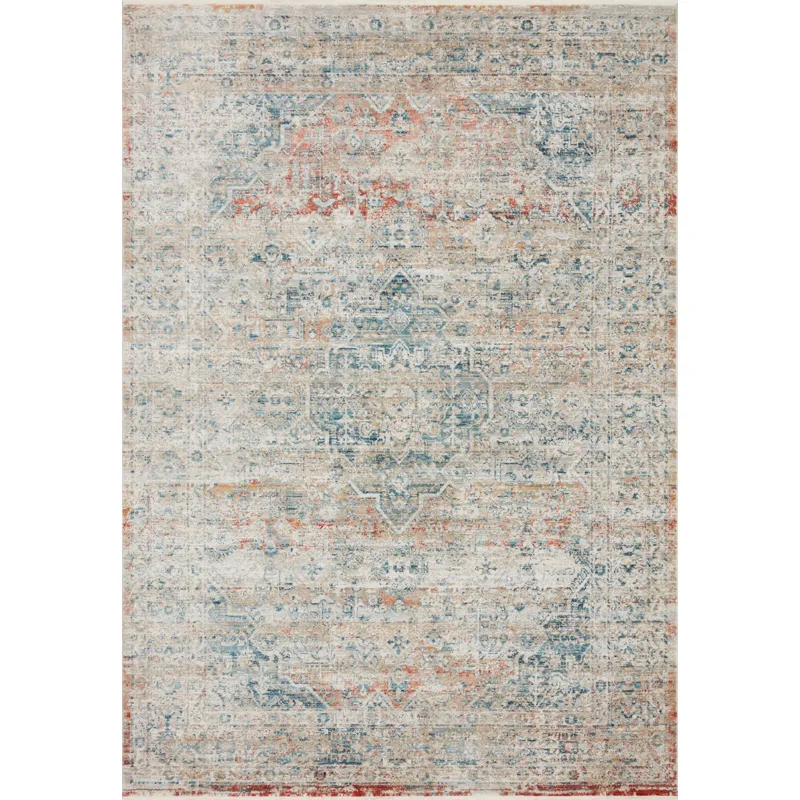 Elise Neutral / Multi Rug (6' 7" X 9' 9")
