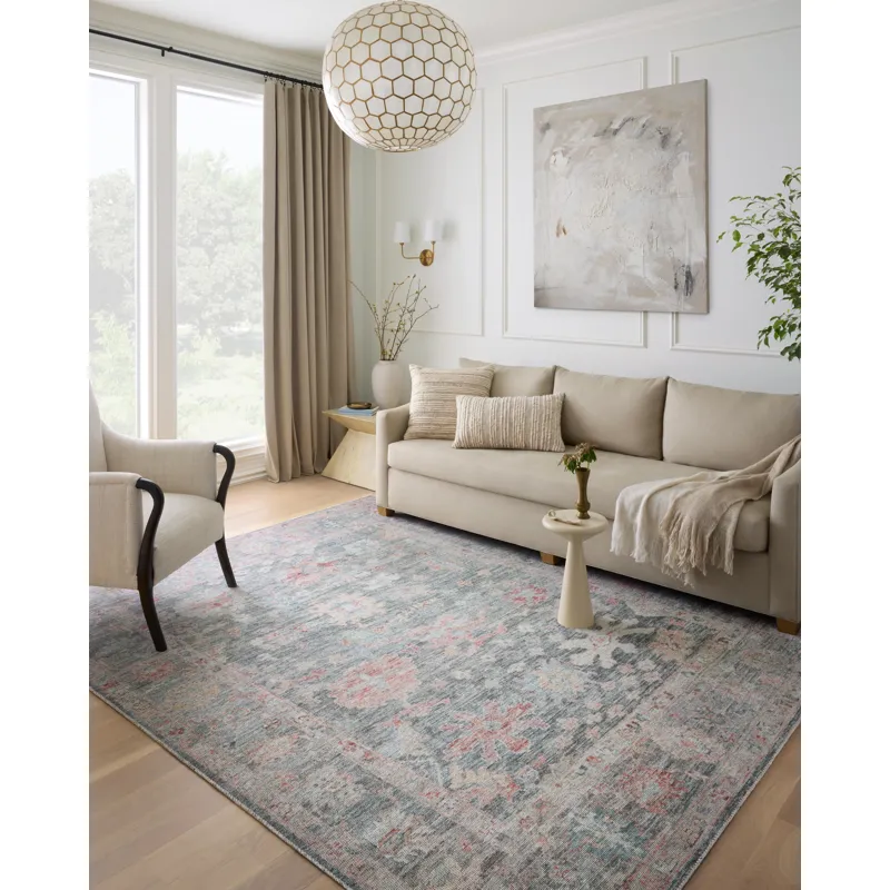 Elysium Graphite / Multi Rug (2' 3" X 3' 9")
