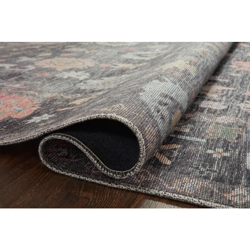 Elysium Charcoal / Multi Rug (3' 6" X 5' 6")