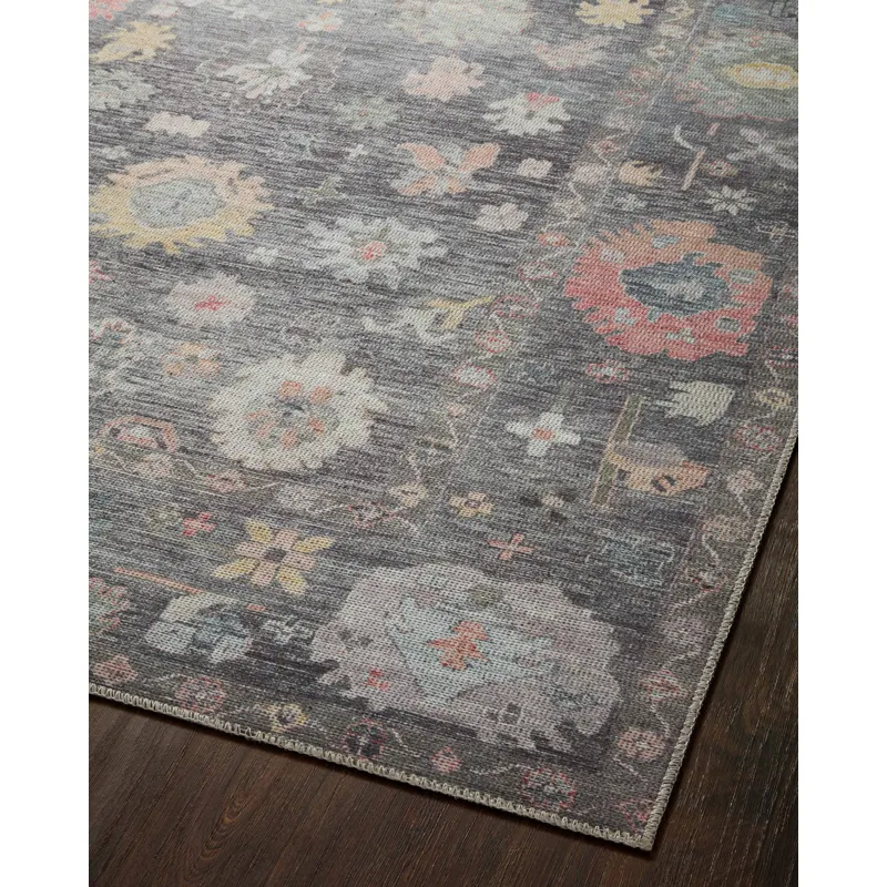 Elysium Charcoal / Multi Rug (3' 6" X 5' 6")