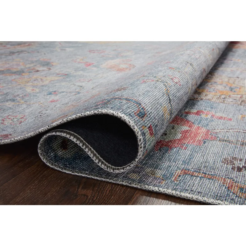 Elysium Denim / Multi Rug (3' 6" X 5' 6")