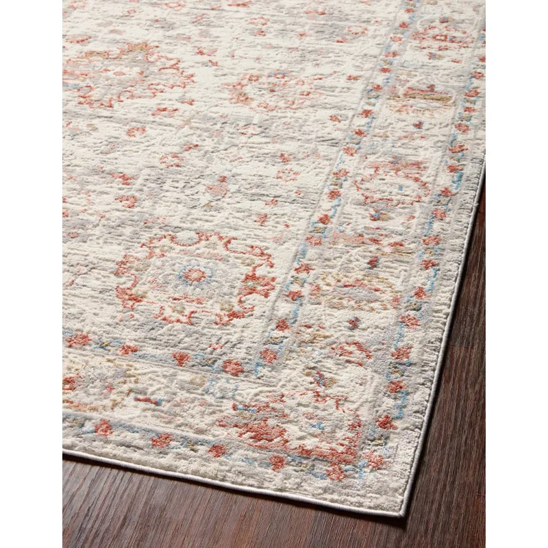 Estelle Ivory / Rust Rug (2' 0" X 3' 0")