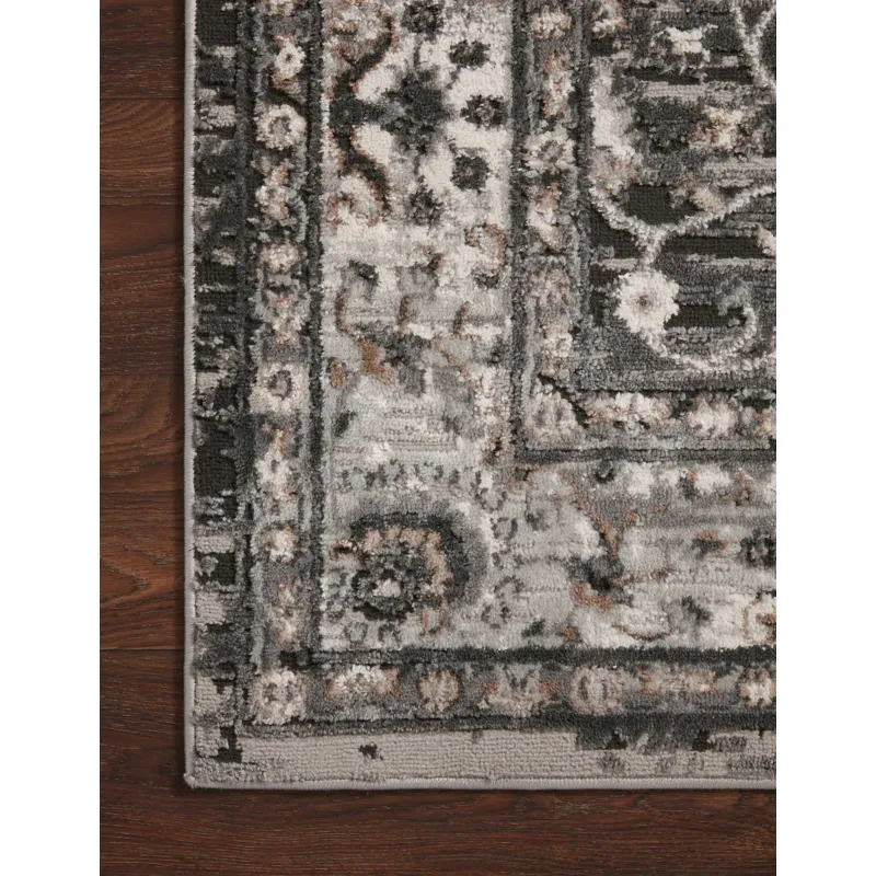 Estelle Charcoal / Grey Rug (2' 7" X 10' 0")
