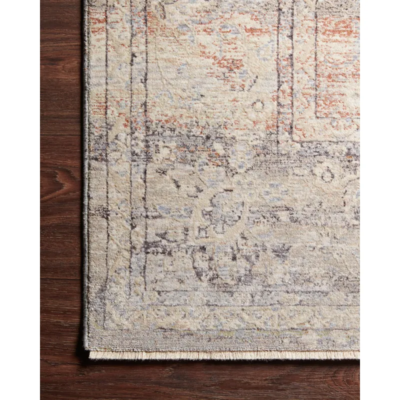 Faye Denim / Rust Rug (2' 3" X 3' 10")