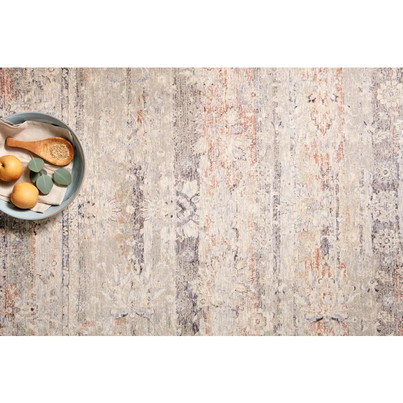 Faye Denim / Rust Rug (2' 3" X 3' 10")