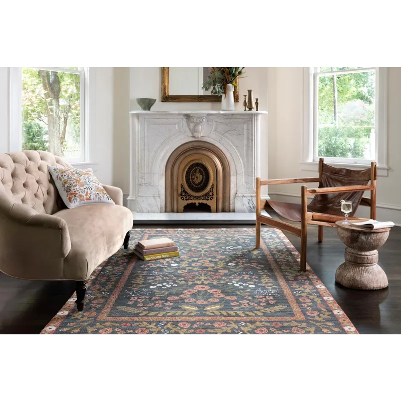 Loloi X Rifle Paper Co. Fiore 2\'-7\" X 4\' Rug