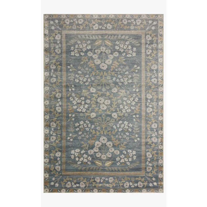 Loloi X Rifle Paper Co. Fiore 7\'-9\" X 7\'-9\" Round Rug