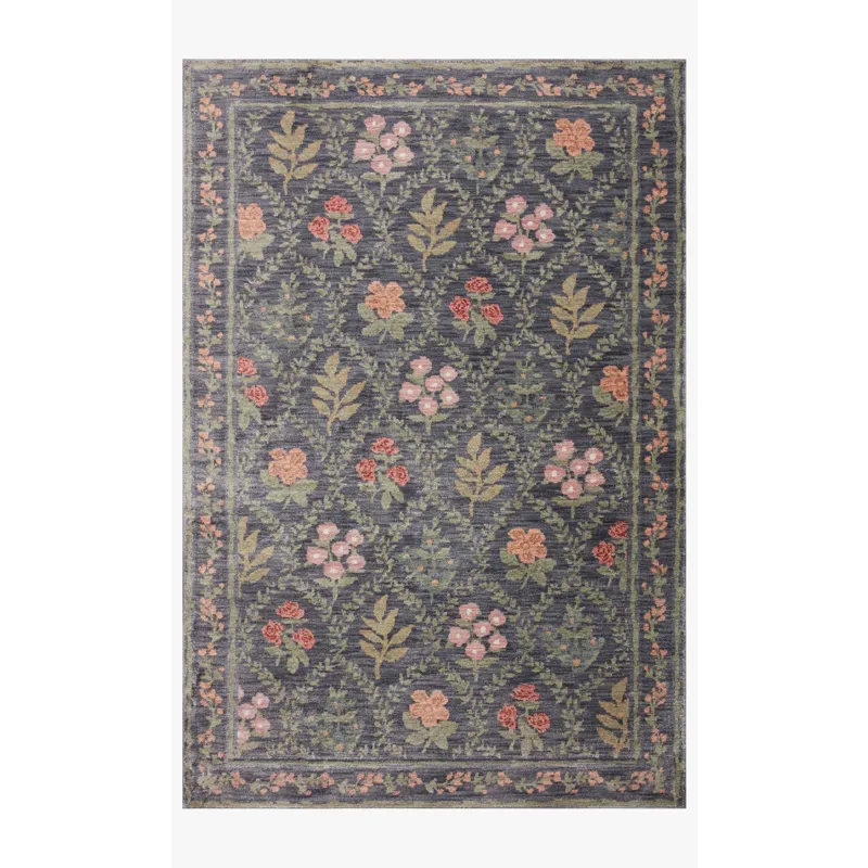 Loloi X Rifle Paper Co. Fiore 7\'-9\" X 7\'-9\" Round Rug