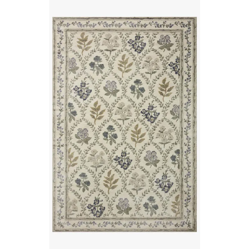 Loloi X Rifle Paper Co. Fiore 6\'-3\" X 9\' Rug