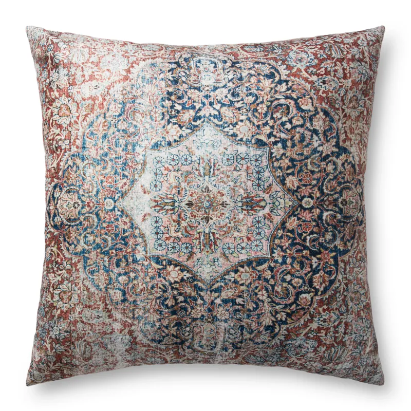 Floor Pillows Red / Navy Pillow (36\"W X 36\"D X 6\"H)