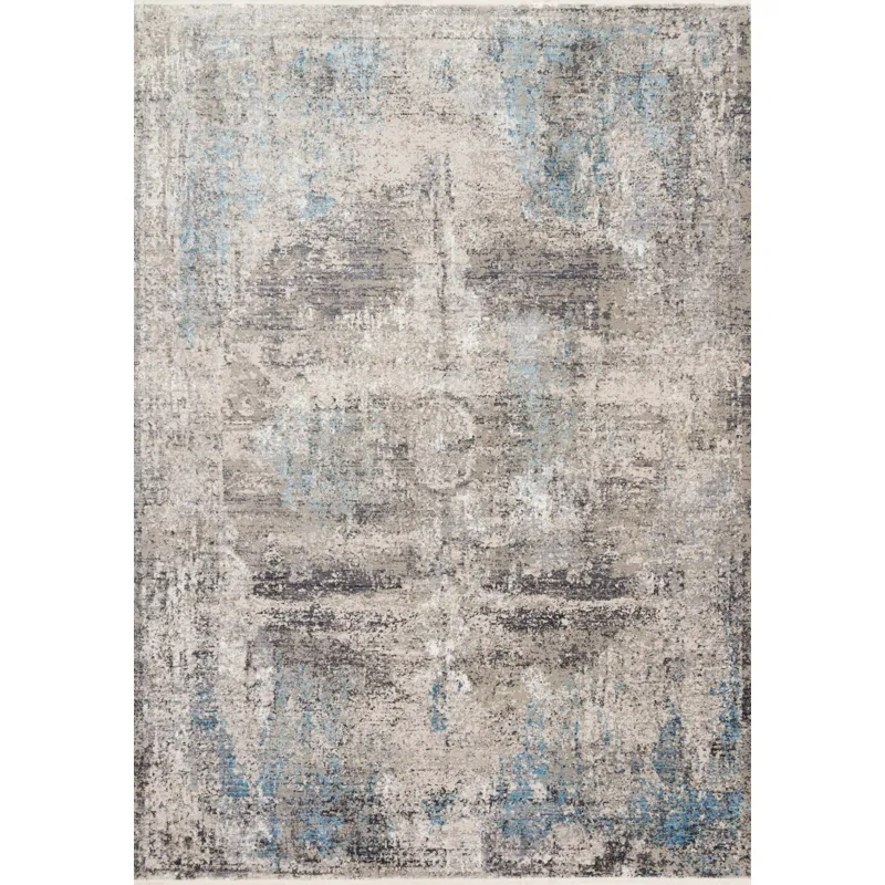 Franca Slate / Sky Rug (5' 3" X 7' 9")