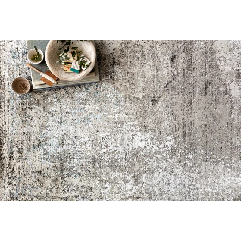 Franca Slate / Sky Rug (5' 3" X 7' 9")