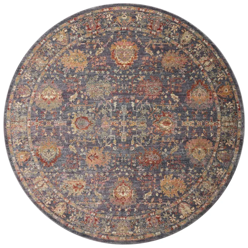 Giada Grey / Multi Rug (7' 9" X 7' 9" Round)