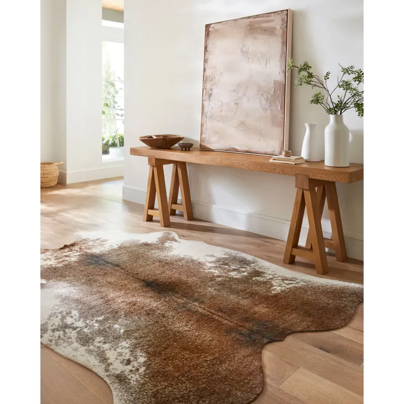 Grand Canyon Coffee / Ivory Rug (3' 10" X 5')