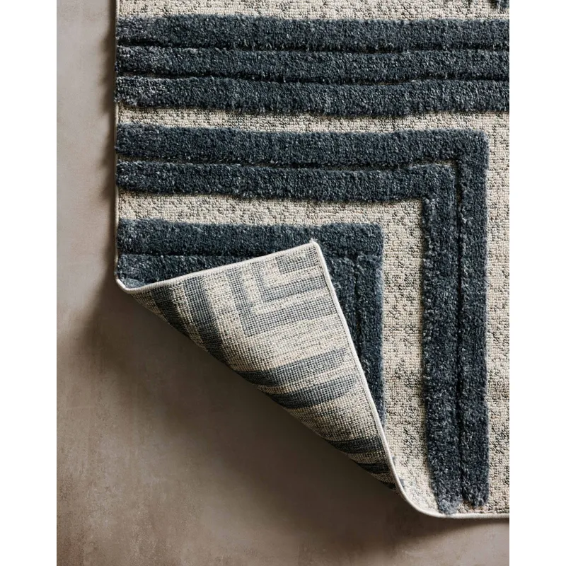 Hagen Blue / White Rug (2' 7" X 7' 8")