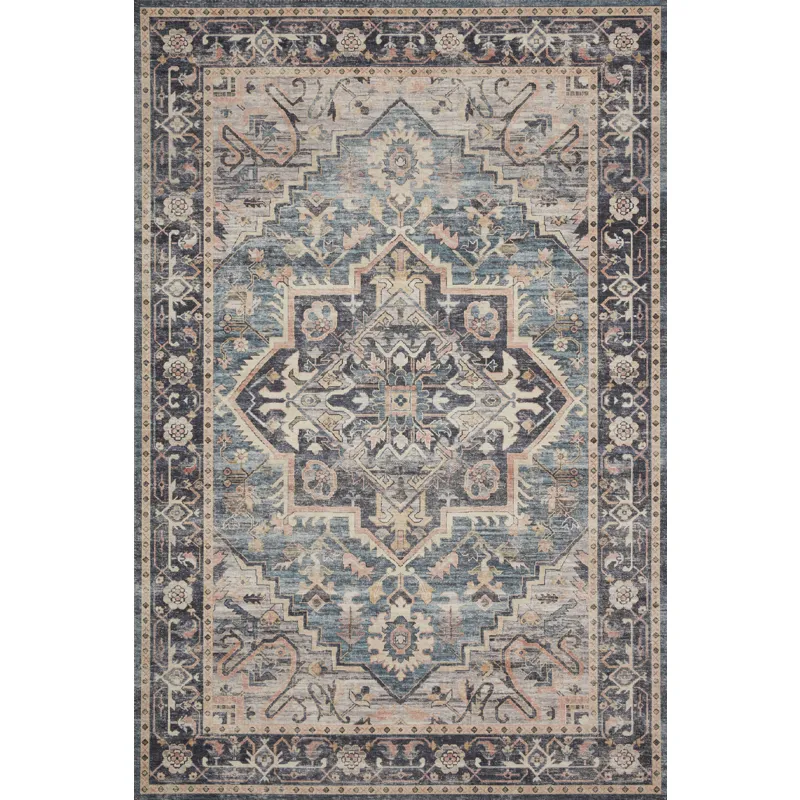 Hathaway Navy / Multi Rug (2' 3" X 3' 9")