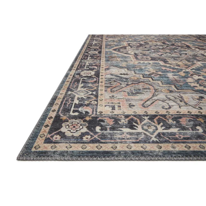 Hathaway Navy / Multi Rug (2' 3" X 3' 9")