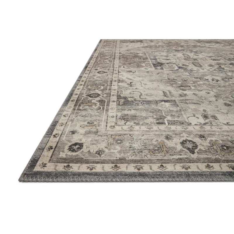 Hathaway Steel / Ivory Rug (5' 0" X 7' 6")