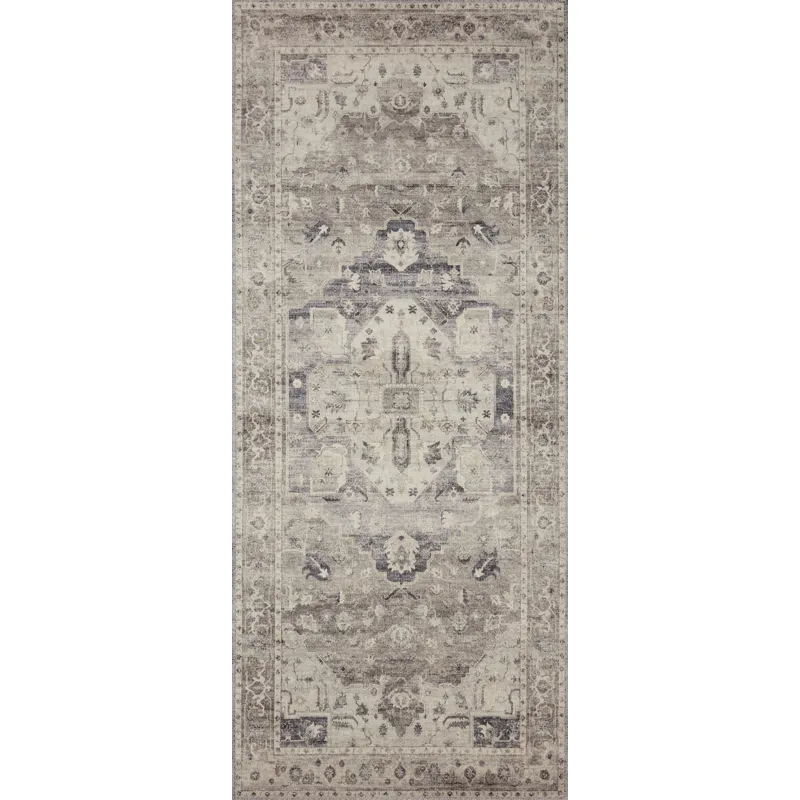 Hathaway Steel / Ivory Rug (5' 0" X 7' 6")