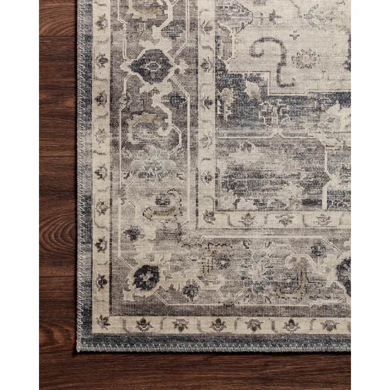 Hathaway Steel / Ivory Rug (5' 0" X 7' 6")