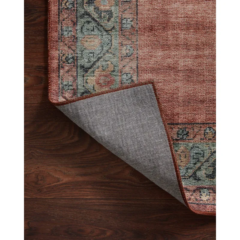 Heidi Spice / Aqua Rug (2' 6" X 7' 6")