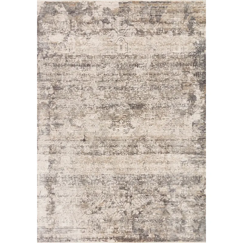 Homage Graphite / Beige Rug (2' 6" X 8' 0")