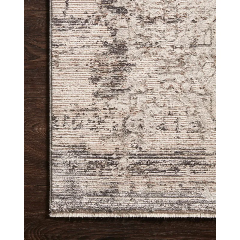 Homage Graphite / Beige Rug (2' 6" X 8' 0")