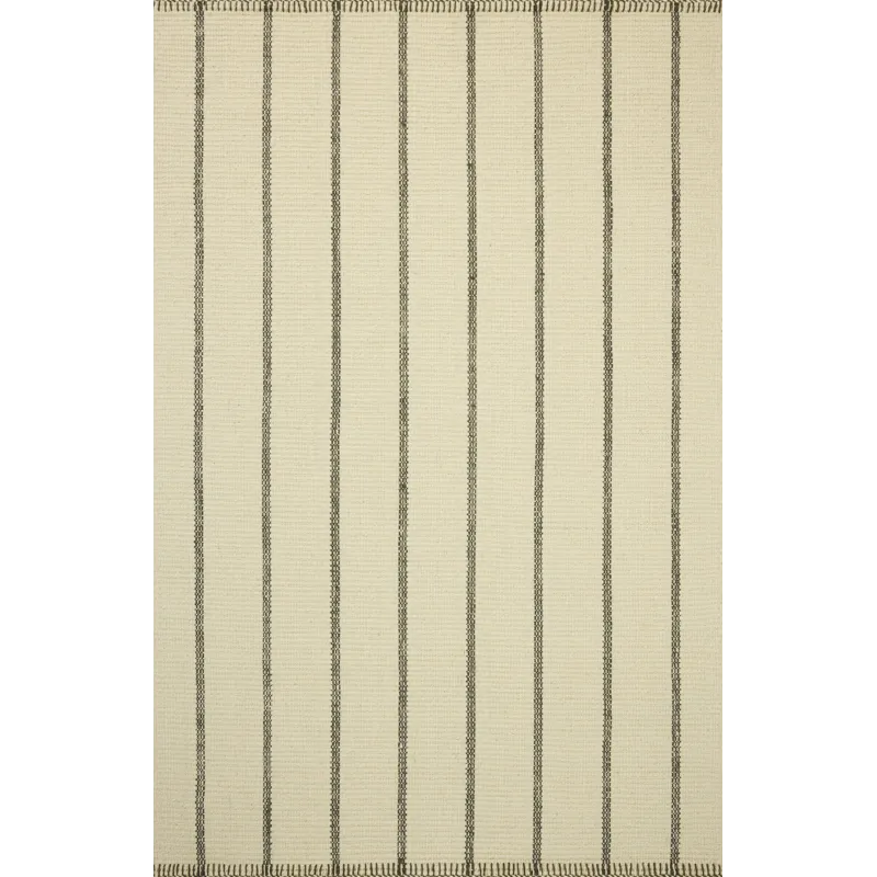 Amber Lewis x Loloi Harlan Ivory / Charcoal 2\'-0\" x 3\'-0\" Rug
