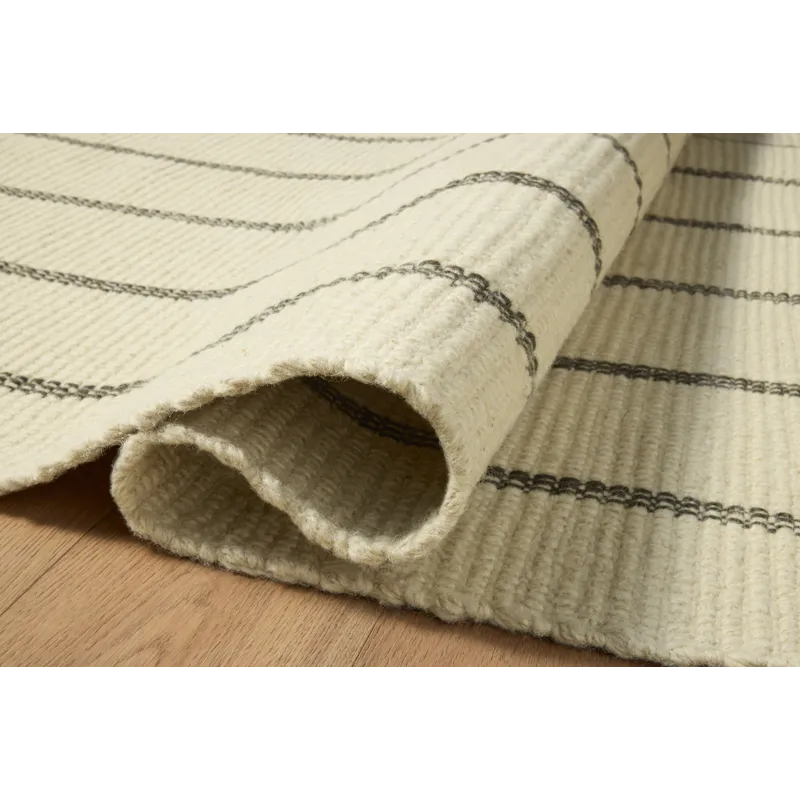 Amber Lewis x Loloi Harlan Ivory / Charcoal 2\'-0\" x 3\'-0\" Rug