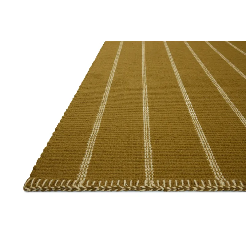 Amber Lewis x Loloi Harlan Ochre / Ivory 2\'-0\" x 3\'-0\" Rug