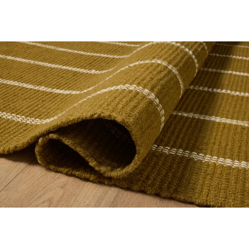 Amber Lewis x Loloi Harlan Ochre / Ivory 2\'-0\" x 3\'-0\" Rug