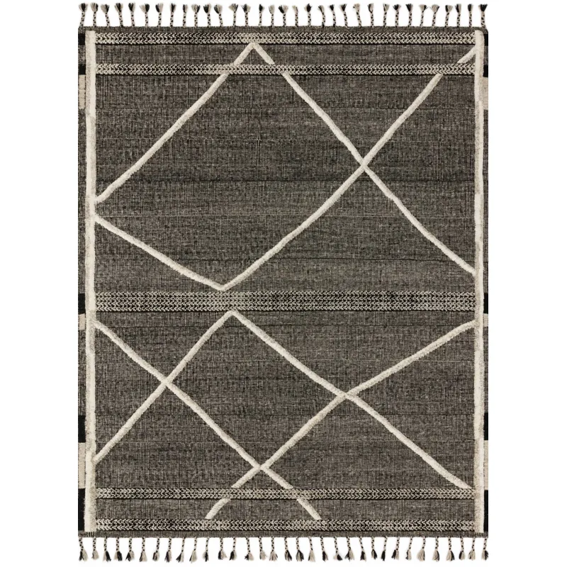 Iman Beige / Charcoal Rug (9' 6" X 13' 6")