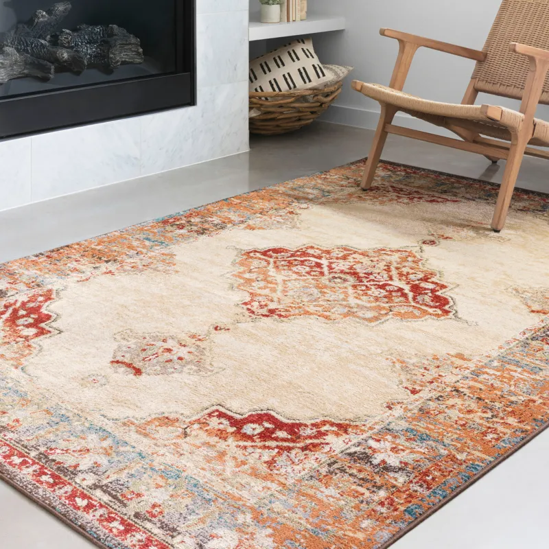 Isadora Ant. Ivory / Sunset Rug (2' 7" X 8' 0")