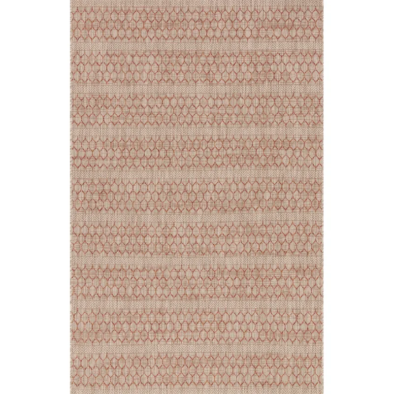 Isle Beige / Rust Rug (7' 10" X 10' 9")