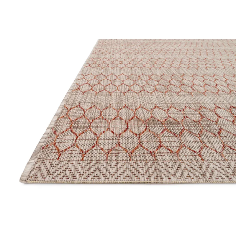 Isle Beige / Rust Rug (7' 10" X 10' 9")