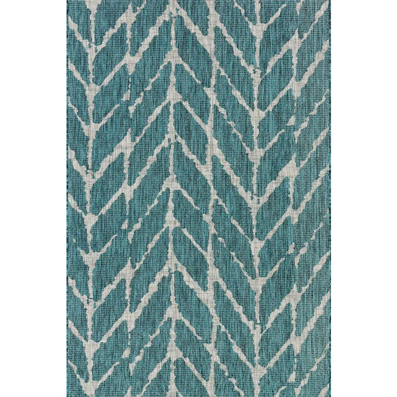 Isle Teal / Grey Rug (9' 2" X 12' 1")
