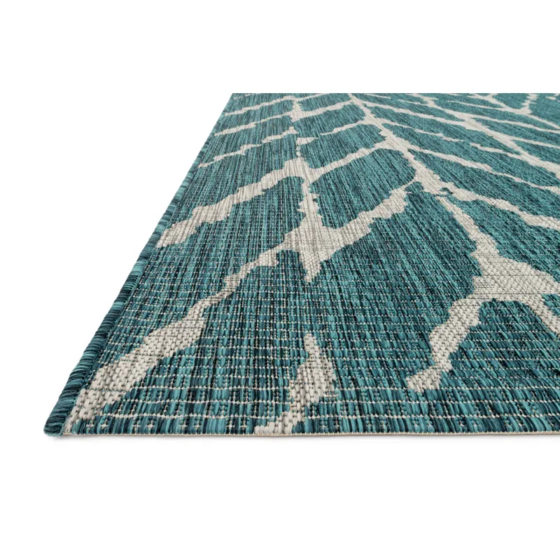 Isle Teal / Grey Rug (9' 2" X 12' 1")