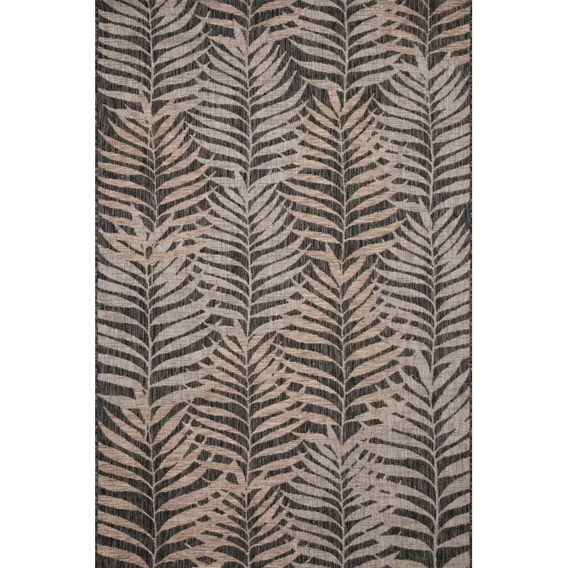 Isle Natural / Black Rug (9' 2" X 12' 1")