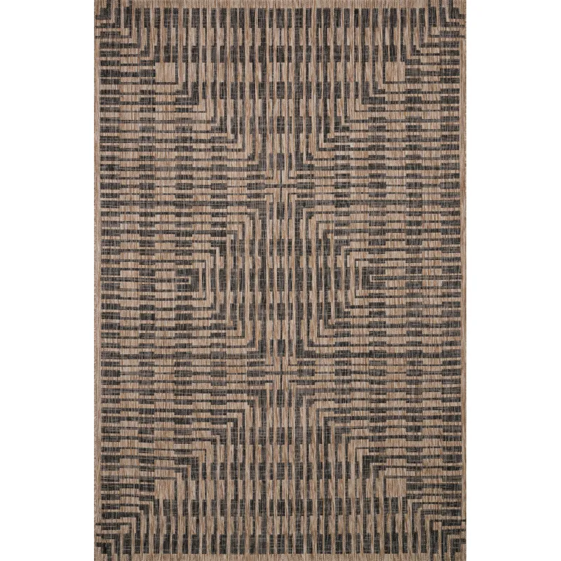 Isle Brown / Black Rug (9' 2" X 12' 1")