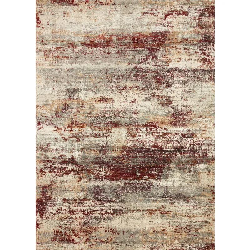Jasmine Dove / Rust Rug (3' 7" X 5' 7")