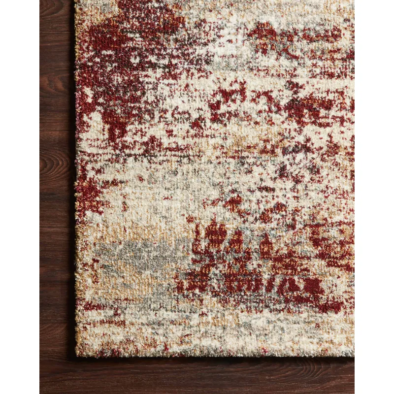 Jasmine Dove / Rust Rug (3' 7" X 5' 7")