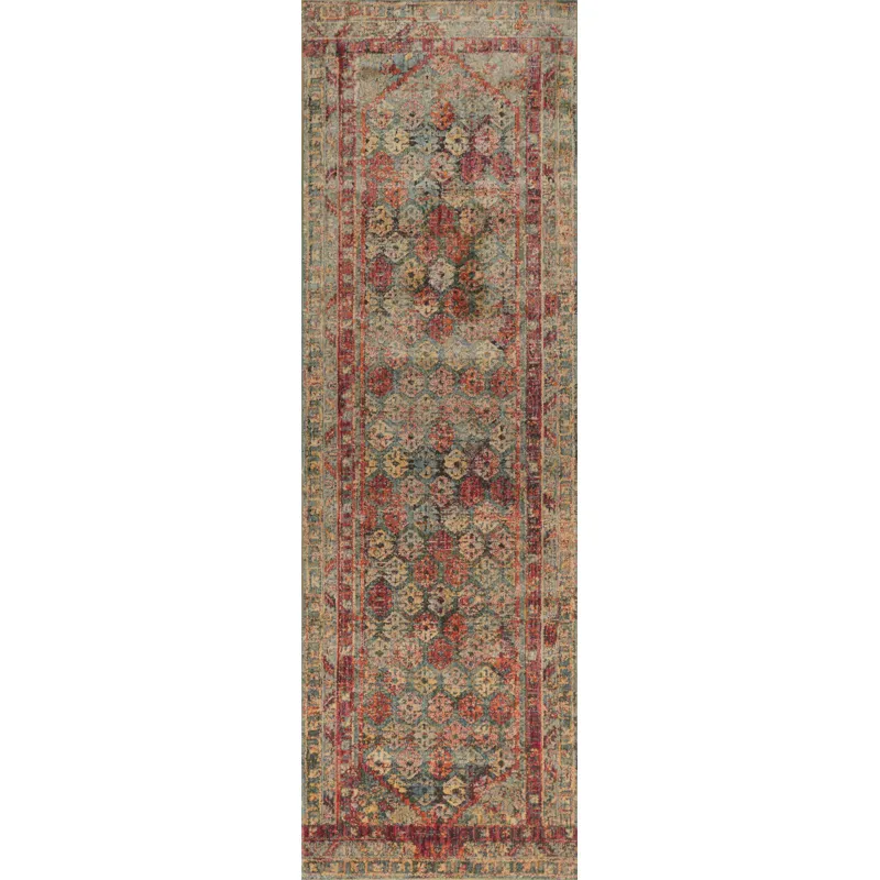 Javari Slate / Berry Rug (2' 6" X 4' 0")