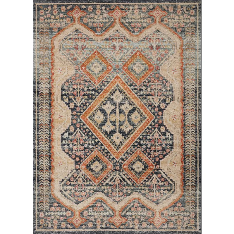 Jocelyn Navy / Multi Rug (6' 7" X 9' 7")
